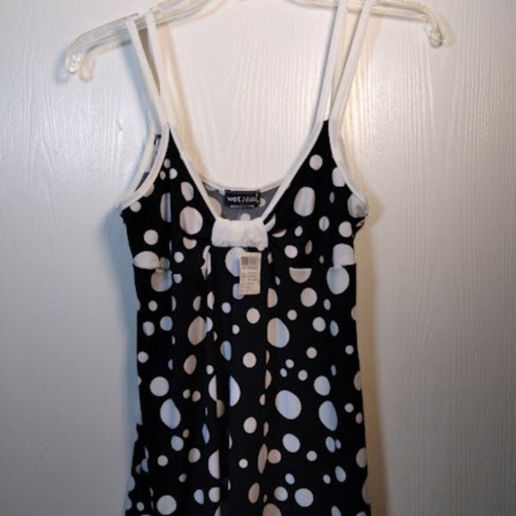 WET SEAL • Polka Dot Spaghetti Strap Top NWT-Large - Picture 10 of 16